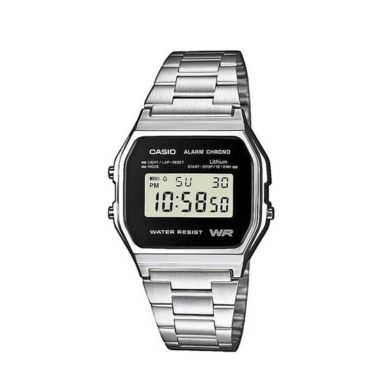 CASIO Collection Silver Stainless Steel Bracelet A-158WEA-1EF