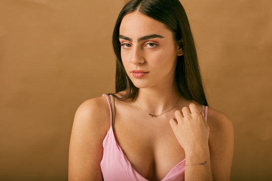 AV γυναικείο ασημένιο 925 κολιέ με καρδιογράφημα, καρδιά