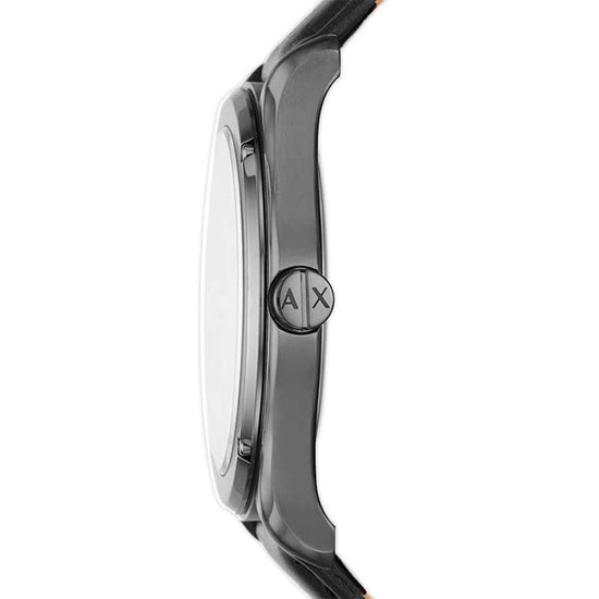 ARMANI EXCHANGE Fitz Black Leather Strap AX2806