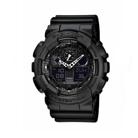 CASIO G-Shock Anadigi Black Rubber Strap GA-100-1A1ER