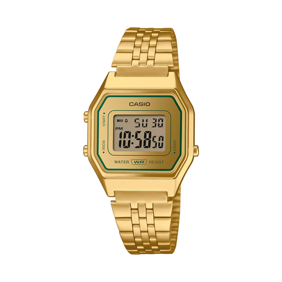 CASIO Vintage Chronograph Stainless Steel iconic LA680WEGV-9AEF