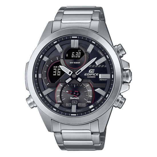 CASIO EDIFICE Ανδρικό Ρολόι Χρονογράφος ECB-30D-1AEF