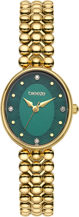 Ρολόι BREEZE Sirena Swarovski Gold Stainless Steel Bracelet