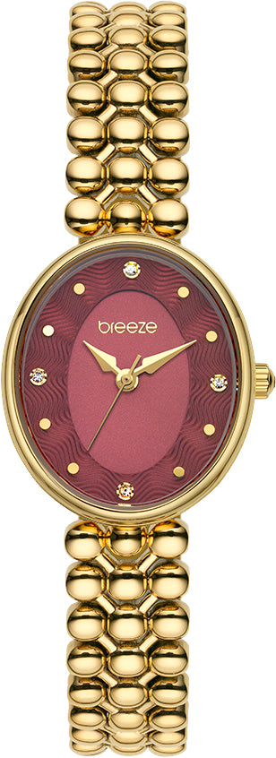 Ρολόι BREEZE Sirena Swarovski Gold Stainless Steel Bracelet