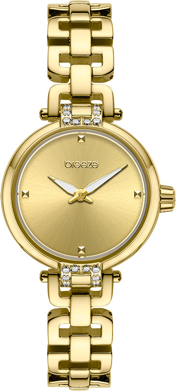 Ρολόι BREEZE Knotique Crystals Gold Stainless Steel Bracelet