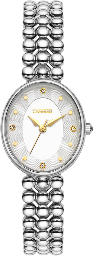 Ρολόι BREEZE Sirena Swarovski Silver Stainless Steel Bracelet