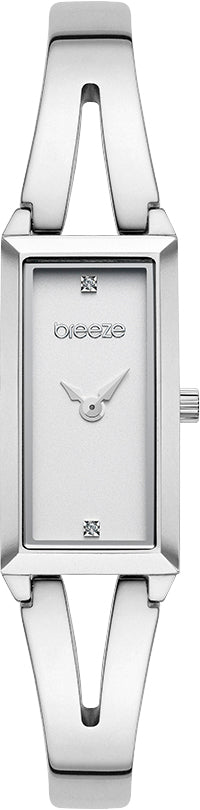 Ρολόι BREEZE Libera Swarovski Silver Stainless Steel Bracelet