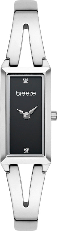 Ρολόι BREEZE Libera Swarovski Silver Stainless Steel Bracelet