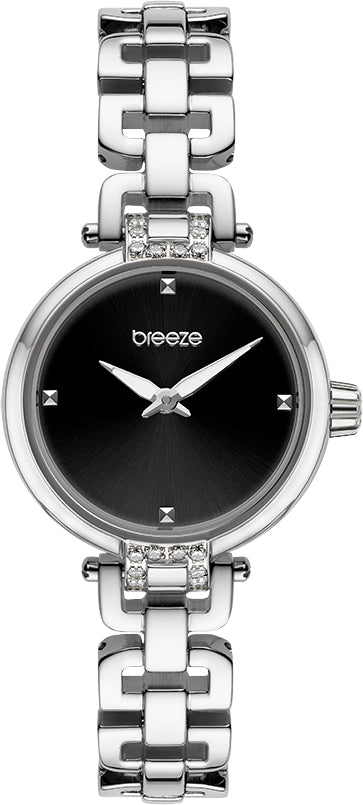 Ρολόι BREEZE Knotique Crystals Silver Stainless Steel Bracelet