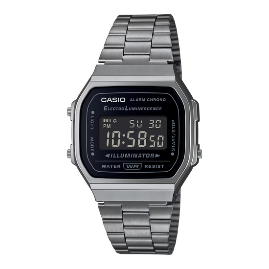 CASIO Vintage Chronograph Stainless Steel  A168WGG-1B