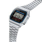 CASIO Vintage Chronograph Stainless Steel Bracelet A168WA-1W