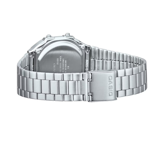 CASIO Vintage Chronograph Stainless Steel Bracelet A168WA-1W