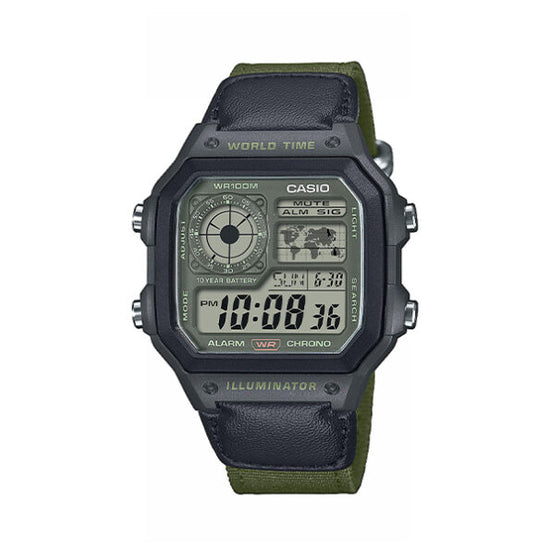 CASIO STANDARD Ψηφιακό Ανδρικό Ρολόι AE-1200WHUB-3AVEF