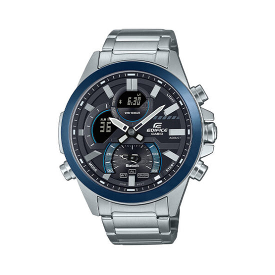 CASIO EDIFICE Ανδρικό Ρολόι Χρονογράφος ECB-30DB-1AEF