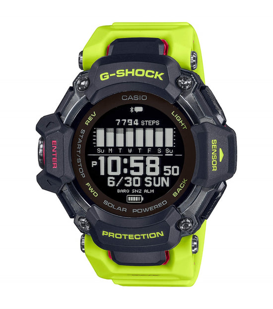 CASIO G-Shock Smartwatch Bluetooth Green Rubber Strap GBD-H2000-1A9ER