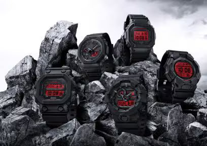 CASIO G-Shock Red Rubber Strap GD-010BBR-1ER