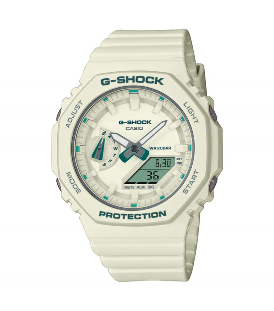 CASIO G-Shock White Rubber Strap GMA-S2100GA-7AER