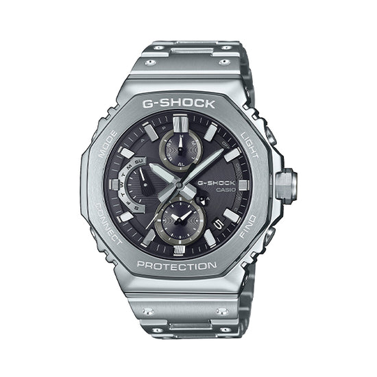 CASIO G-SHOCK Solar με Ασημί Μεταλλικό Μπρασελέ GMC-B2100D-1AER