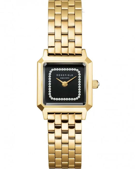 Ρολόι ROSEFIELD Boxelle Crystals Gold Stainless Steel Bracelet
