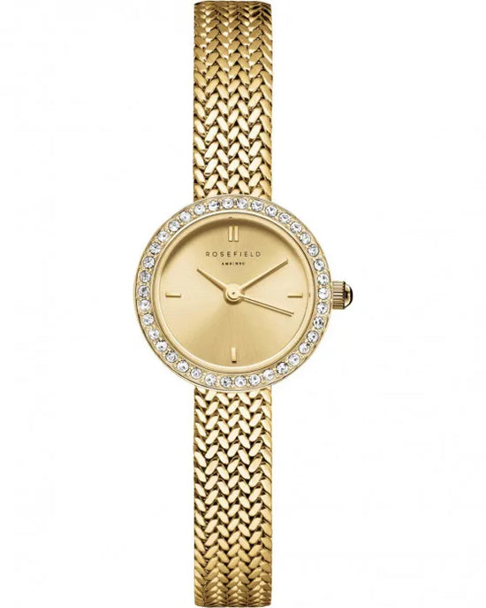 Ρολόι ROSEFIELD Mini Small Edit Crystals Gold Stainless Steel Bracelet