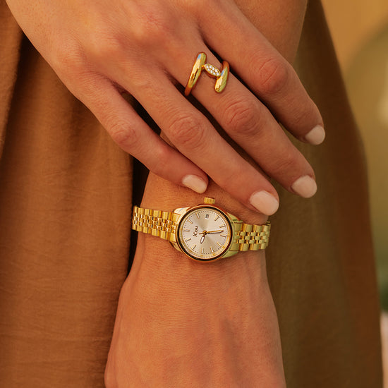 JCou Calisti Gold Stainless Steel Bracelet JU19079-5