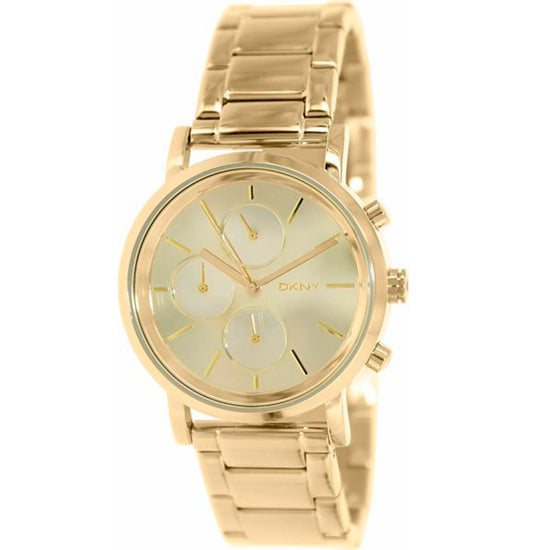 DKNY Gold Mirror Dial Gold Tone Stainless Steel Ladies Watch NY8861