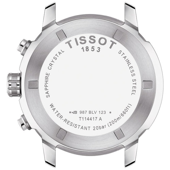 TISSOT T-Sport PRC200 Chronograph Silver Stainless Steel Bracelet T114.417.11.047.00