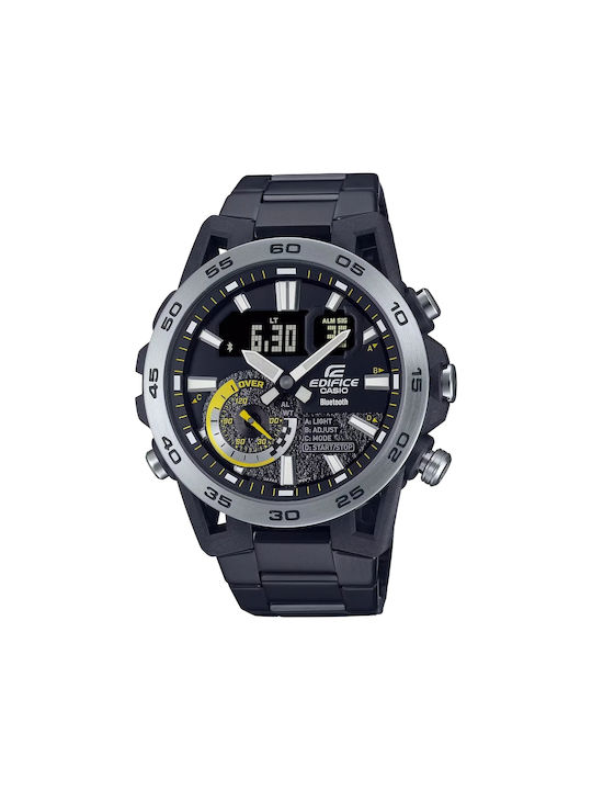 CASIO EDIFICE Ανδρικό Ρολόι Χρονογράφος ECB-40DC-1AEF
