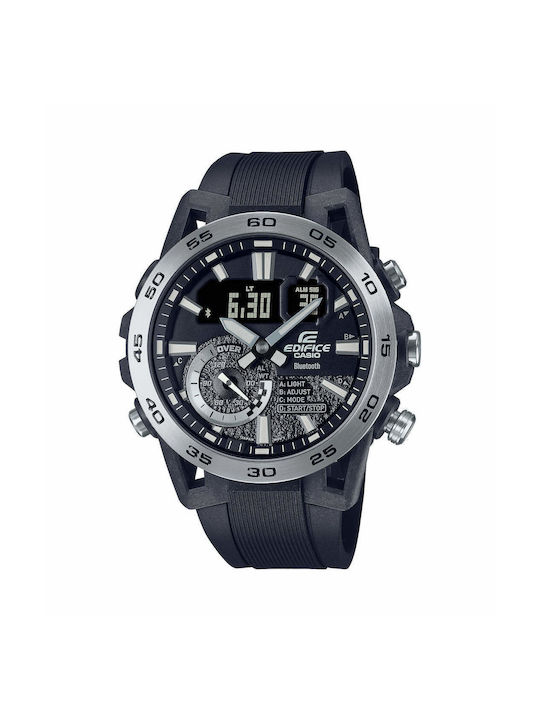 CASIO EDIFICE Ανδρικό Ρολόι Χρονογράφος ECB-40P-1AEF