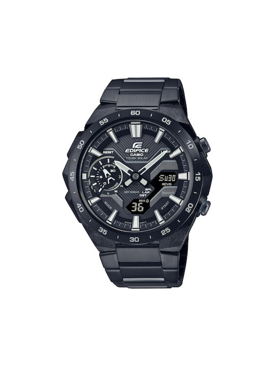 CASIO EDIFICE Ανδρικό Ρολόι Χρονογράφος Solar ECB-2200DC-1AEF