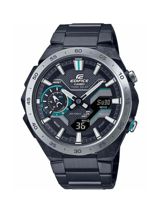 CASIO EDIFICE Ανδρικό Ρολόι Χρονογράφος Solar ECB-2200DD-1AEF