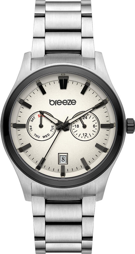 Ρολόι BREEZE Renegade Silver Stainless Steel Bracelet