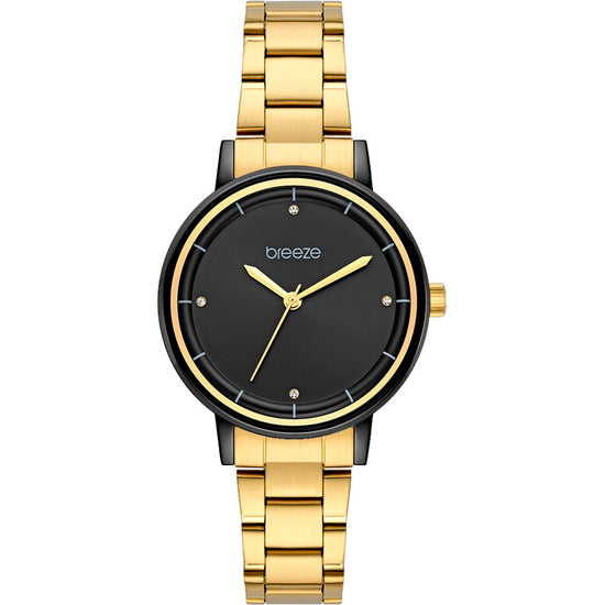 BREEZE Mystique Crystals Gold Stainless Steel Bracelet 712381.5