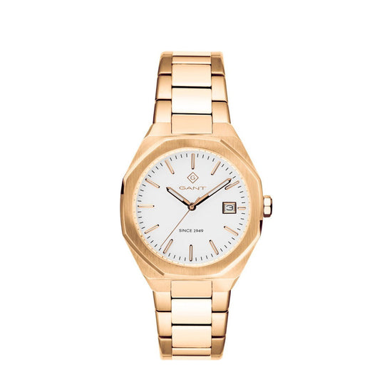 GANT Ultra Thin Quincy γυναικείο ρολόι με ροζ χρυσό μπρασελέ G164004