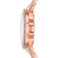 MICHAEL KORS Kenly Crystals Rose Gold Stainless Steel Bracelet MK6956
