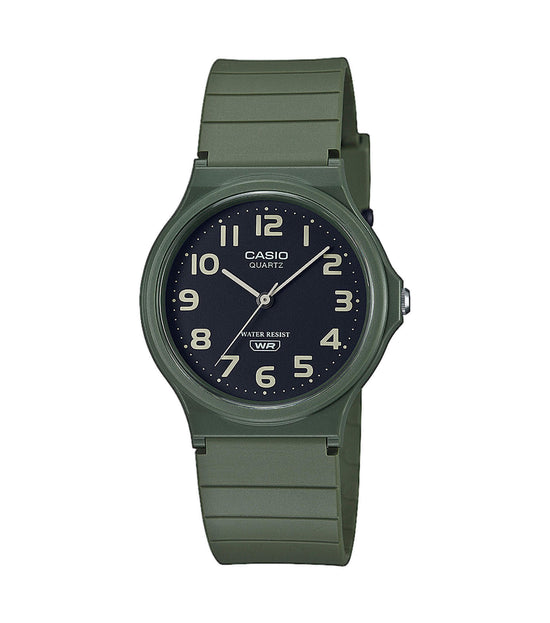 CASIO Collection Green Rubber Strap MQ-24UC-3BEF