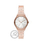 DKNY Parsons Crystals Rose Gold Stainless Steel Bracelet NY2947