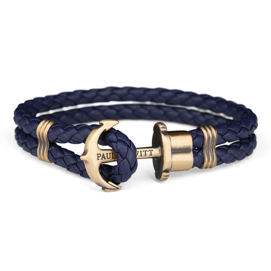 PAUL HEWITT Phreps unisex μπλε βραχιόλι με κούμπωμα άγκυρας