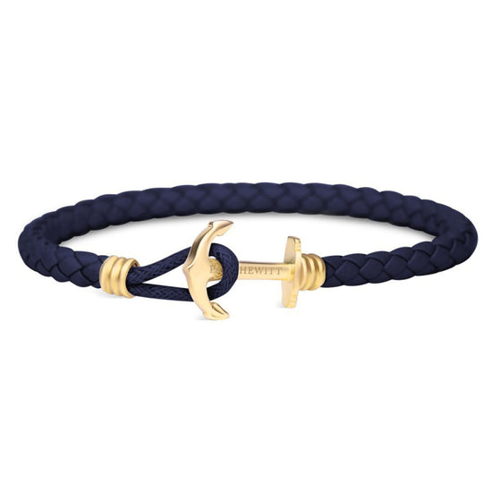 PAUL HEWITT Phreps Lite unisex μπλε βραχιόλι με κούμπωμα άγκυρας