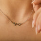 AV γυναικείο ασημένιο 925 κολιέ με καρδιογράφημα, καρδιά