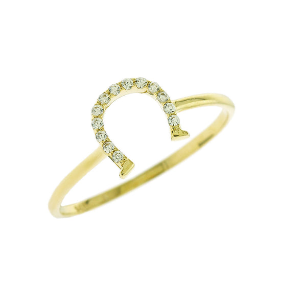 AV χρυσό δαχτυλίδι πέταλο με πέτρες ζιργκόν