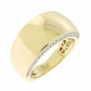 AV χρυσό μοντέρνο δαχτυλίδι με πέτρες ζιργκόν στα πλαϊνά