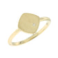 AV χρυσό δαχτυλίδι σε μοντέρνο σχέδιο διακοσμημένο με πέτρα ζιργκόν