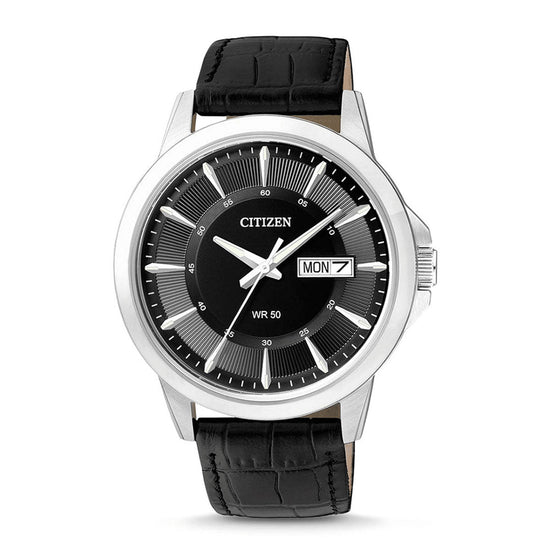 CITIZEN Black Leather Strap BF2011-01EE