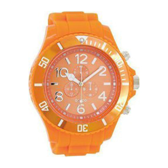 OOZOO Timepieces Unisex Breeze Orange Rubber Strap C4826
