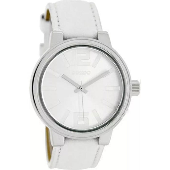 OOZOO Timepieces Ladies White Leather Strap C5685