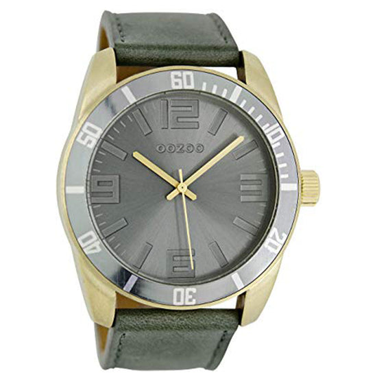 OOZOO Timepieces Ladies Green Leather Strap C5741