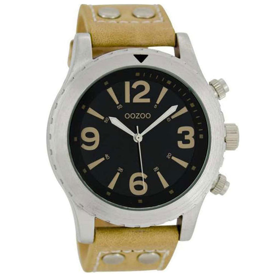 OOZOO Timepieces Unisex Brown Leather Strap C6112