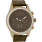 OOZOO Timepieces Unisex Brown Leather Strap C6168