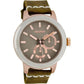 OOZOO Timepieces Unisex Brown Leather Strap C6208